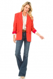 American Vintage |  Oversized blazer Tabinsville | red  | Picture 3