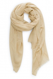  Scarf with fringes Safo | beige