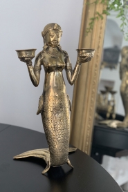 Little Soho Living |  Mermaid candle holder | gold | Picture 2