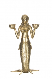 Little Soho Living |  Mermaid candle holder | gold | Picture 1