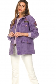 La Jabalcuza |  Cargo jacket Aviator Star | purple  | Picture 6