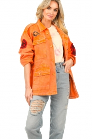 La Jabalcuza |  Cargo jacket Aviator Indian | orange  | Picture 4