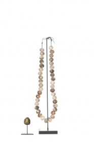 Little Soho Living |  Wooden bead necklace on a stand Austin | brown  | Picture 4