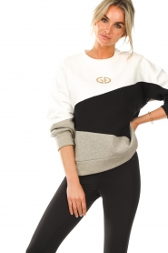 Goldbergh |  Sweater with logo April | grey  | Picture 2