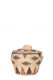 Little Soho Living |  Printed rattan basket Abbey - small | natural  | Picture 2