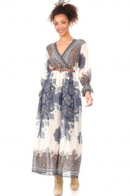 Liu Jo |  Maxi dress with print Aliyah | blue  | Picture 4