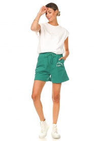 Notes Du Nord | Sweat short Lily | groen   | Afbeelding 3