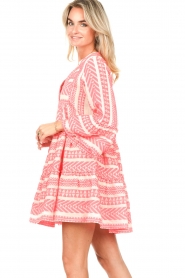 Devotion |  Jacquard dress Ella | pink/off-white  | Picture 5