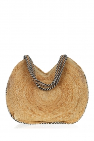 Little Soho |  Round bag with striped piping Lidia | natural  | Picture 1
