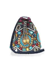  Bag with beads and mirrors | blue