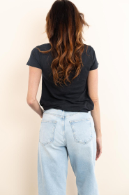 American Vintage |  Basic V-neck T-shirt Jacksonville | black | Picture 6