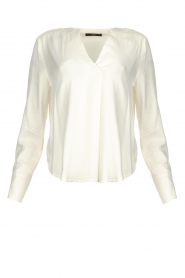 Set | V-hals blouse Franky | naturel   | Afbeelding 1