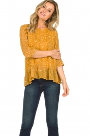 Lollys Laundry |  Printed top Jenny | yellow  | Picture 2