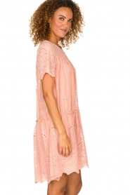 Fracomina |  Embroidery dress Tilda | pink  | Picture 4