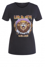 Set | T-shirt met print Lion | zwart   | Afbeelding 1