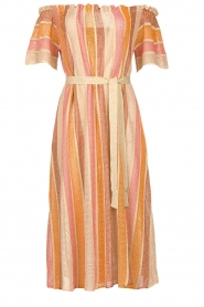  Off-shoulder maxi dress Bella Long | pink