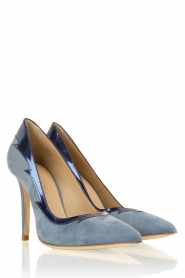 Leren pumps Mimi | blauw