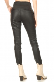 Ibana |  Stretch leather pants Colette | black  | Picture 7