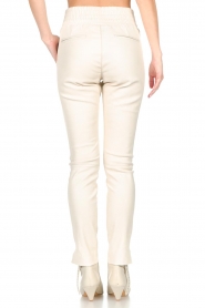 Ibana :  Stretch leather pants Colette | white - img6