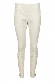 Ibana |  Stretch leather pants Colette | white