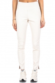 Ibana :  Stretch leather pants Colette | white - img5