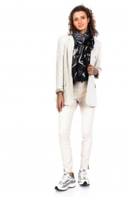 Ibana :  Stretch leather pants Colette | white - img3