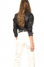STUDIO AR :  Lamb leather blouse Dita | black - img6