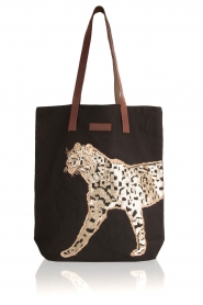 Tas Leo Canvas | zwart/goud
