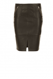 Faux leren rok Pylian | zwart