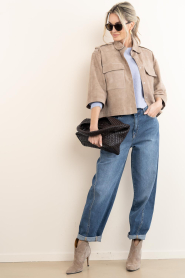 Toral :  Suede ankle boots Soraya | beige - img2