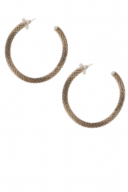 Tembi | Oorbellen van kralen Beaded Large | brons  | Afbeelding 1
