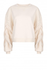 Dante 6 |  Sweater with pleated sleeves Air | natural