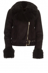 Faux coat Alina | zwart