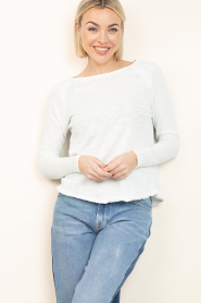 American Vintage |  Basic round neck T-shirt Sonoma | white | Picture 2