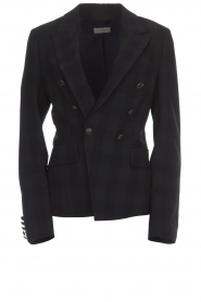 Geruite blazer Sil | blauw