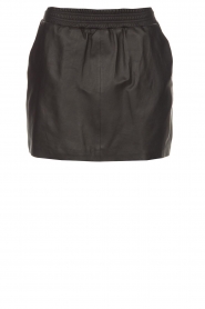 Leren rok Mare | zwart