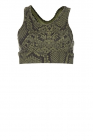 Sport bh met slangenprint Berkely | groen