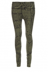 Sportlegging met slangenprint Bedfort Tight | groen