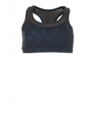 Sport bh met marmerprint Bandini | blauw