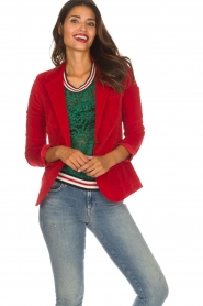 Lois Jeans | Corduroy blazer Telma | rood  | Afbeelding 2