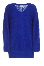 Gebreide oversized trui Woly Wood | blauw