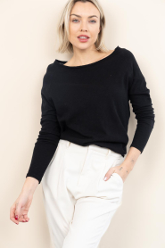 American Vintage |  Basic round neck T-shirt Sonoma | black | Picture 2