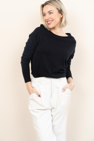 American Vintage |  Basic round neck T-shirt Sonoma | black | Picture 4