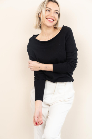 American Vintage |  Basic round neck T-shirt Sonoma | black | Picture 9