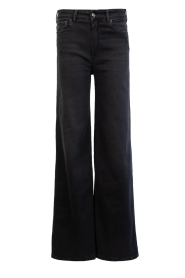 Lois Jeans |  Mid waist wide leg jeans Palazzo L32 | black | Picture 1