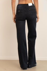Lois Jeans |  Mid waist wide leg jeans Palazzo L32 | black | Picture 6