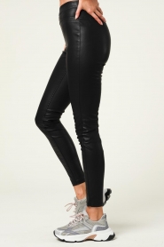 Knit-ted |  Faux leather legging Amber | black  | Picture 5