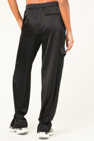 Dante6 |  Satin cargo pants Harlow | black  | Picture 7