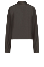 Dante6 |  Satin top Sally | Brown | Picture 1