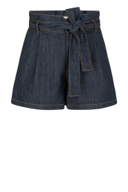 Dante6 |  Denim short with belt Slater | blue | Picture 1